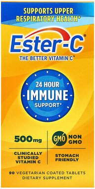 EsterC, 24 Hour Immune Support, Unterstützung des Immunsystems für 24 Stunden, 90 pflanzlich beschichtete Tabletten