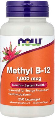 NOW Foods, Methyl B12, 1.000 mcg, 250 Lutschtabletten