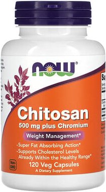 NOW Foods, Chitosan Plus Chrom, 500 mg, 120 pflanzliche Kapseln