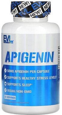 EVLution Nutrition, Apigenin, 50 mg, 30 pflanzliche Kapseln