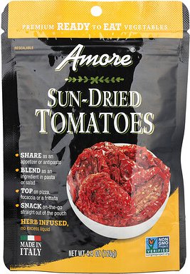 Amore, Sun-Dried Tomatoes, Sun-Dried Tomatoes, Herb Infused, sonnengetrocknete Tomaten, mit Kräutern angereichert, 125 g...