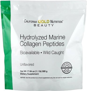 California Gold Nutrition, Hydrolysierte marine Kollagenpeptide, geschmacksneutral, 500 g (17,64 oz.)