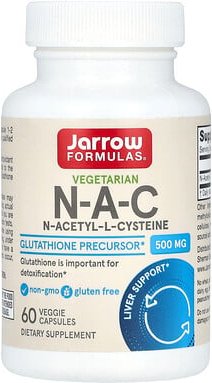 Jarrow Formulas, Vegetarian NAC, vegetarisches NAC, 500 mg, 60 pflanzliche Kapseln