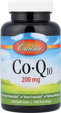 Carlson, CoQ10, 200 mg, 120 Weichkapseln