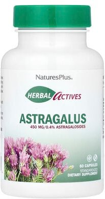 NaturesPlus, Herbal Actives, Tragant, pflanzliche Wirkstoffe, 450 mg, 60 Kapseln