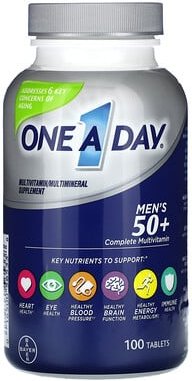 One-A-Day, Männer 50+, Gesunder Vorteil, Multivitamin-/Multimineral-Nahrungsergänzungsmittel, 100 Tabletten