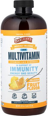 Barlean's, Seriously Delicious®, Liquid Multivitamin, flüssiges Multivitamin, Tropische Früchte, 473 ml (16 fl. oz.)