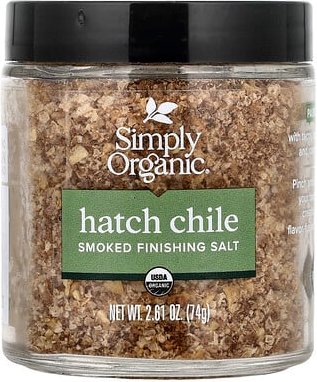 Simply Organic, Geräuchertes Finishing-Salz, Hatch Chile, 2,61 oz (74 g)