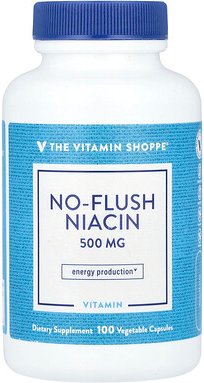 The Vitamin Shoppe, No-Flush Niacin, 500 mg, 100 pflanzliche Kapseln