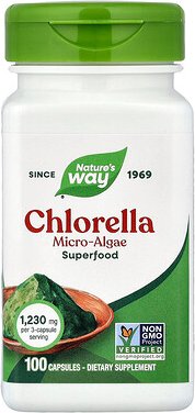 Nature's Way, Chlorella Micro-Algae, Chlorella-Mikroalge, 100 Kapseln (410 mg pro Kapsel)