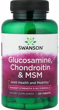Swanson, Glucosamin, Chondroitin und MSM, 120 Tabletten