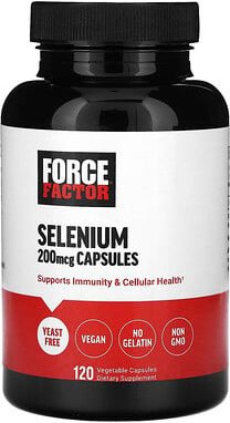 Thumbnail - Force Factor, Selenium, Selen, 200 mcg, 120 pflanzliche Kapseln