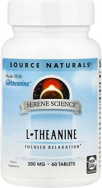 Source Naturals, L-Theanin, 200 mg, 60 Tabletten