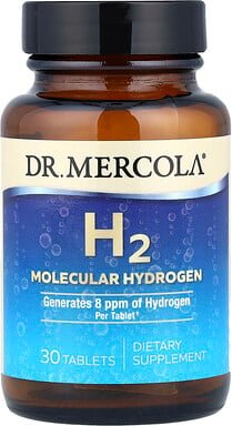 Dr. Mercola, H2 Molecular Hydrogen, molekularer Wasserstoff, 30 Tabletten