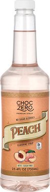 ChocZero, Premium Syrup, Pfirsich-Sirup, zuckerfrei, 750 ml (25,4 fl. oz.)