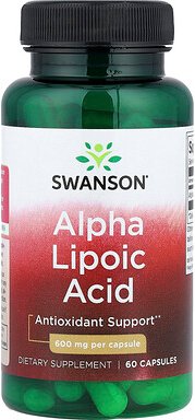 Swanson, Alpha-Liponsäure, 600 mg, 60 Kapseln