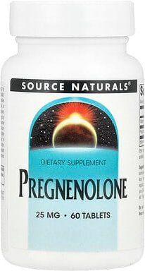 Source Naturals, Pregnenolone, Pregnenolon, 25 mg, 60 Tabletten