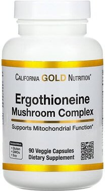 Thumbnail - California Gold Nutrition, Ergothioneine Mushroom Complex with Organic Maitake, Organic Oyster, Organic Lion's Mane Mush...