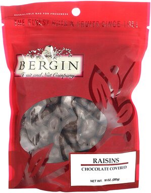 Thumbnail - Bergin Fruit and Nut Company, Rosinen, mit Schokolade überzogen, 283 g (10 oz.)