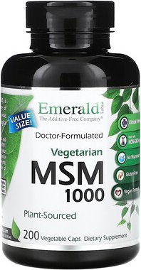 Emerald Laboratories, MSM 1000, MSM 1000, 200 pflanzliche Kapseln (1.000 mg pro Kapsel)