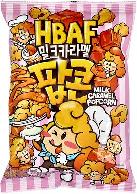 HBAF, Milk Caramel Popcorn, Milch-Karamell-Popcorn, 80 g