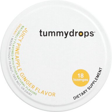 Tummydrops, Saftige Ananas Ingwer, 18 Lutschtabletten