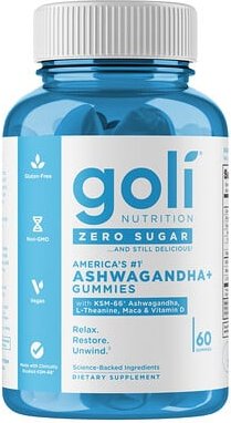 Goli Nutrition, Ashwagandha+ Gummies, Ashwagandha+ Fruchtgummis, 60 Fruchtgummis