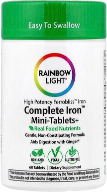 Rainbow Light, Complete Iron™ Mini-Tablets+, 60 Tabletten