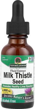 Thumbnail - Nature's Answer, Milk Thistle Seed, flüssiges Mariendistelsamen-Extrakt, alkoholfrei, 2.000 mg, 30 ml (1 fl. oz.)