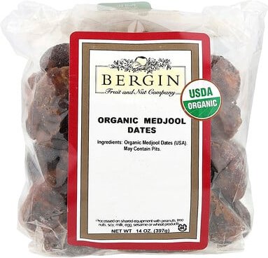 Bergin Fruit and Nut Company, Organic Medjool Dates, Bio-Medjool-Datteln, 397 g (14 oz.)
