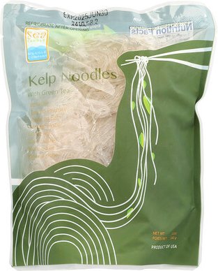 Sea Tangle Noodle Company, Kelp Noodles with Green Tea, Seetang-Nudeln mit grünem Tee, 340 g (12 oz.)