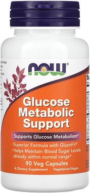 NOW Foods, Glukose Metabolische Hilfe, 90 vegetarische Kapseln