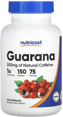 Thumbnail - Nutricost, Guaraná, 150 Kapseln (500 mg pro Kapsel)