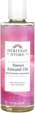 Heritage Store, Süßmandelöl, feuchtigkeitsspendende Behandlung, 237 ml (8 fl. oz.)