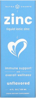 NutraChamps, Zink, flüssig ionisch, geschmacksneutral, 120 ml (4 fl. oz.)