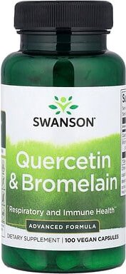 Thumbnail - Swanson, Quercetin & Bromelain, 100 vegane Kapseln