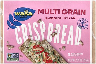 Wasa Flatbread, Vollkorn-Knäckebrot, Mehrkorn, 275 g (9,7 oz.)