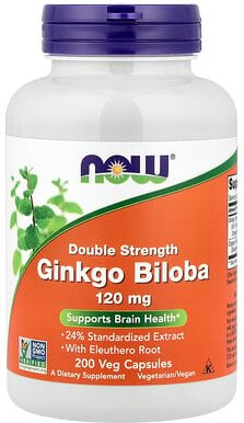 NOW Foods, Ginkgo Biloba, Ginkgo, 200 pflanzliche Kapseln
