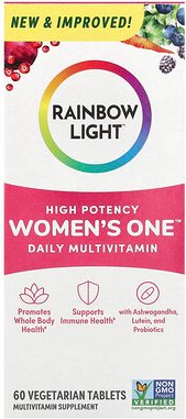 Rainbow Light, Women's One™ Daily Multivitamin, tägliches Multivitamin für Frauen, hohe Wirksamkeit, 60 pflanzliche Tabl...