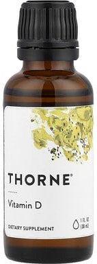 Thorne, Vitamin D Liquid, flüssiges Vitamin D, 30 ml (1 fl. oz.)