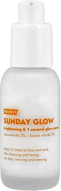 Frankly, Sunday Glow Instant Radiance & Glow Serum, sofortiges Strahlen und Leuchten-Serum, 37 ml (1,3 fl. oz.)