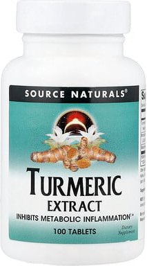 Thumbnail - Source Naturals, Turmeric Extract, Kurkumaextrakt, 100 Tabletten