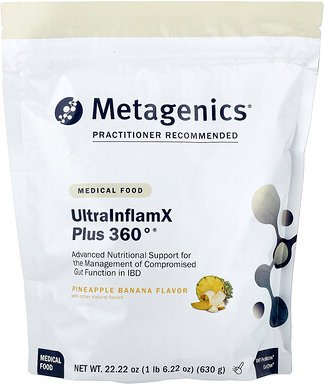 Metagenics, UltraInflamX Plus 360°, Medical Food, Ananas-Banane, 630 g (22,22 oz.)