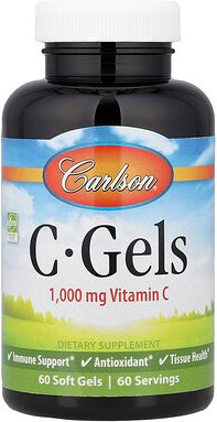 Carlson, C-Gels, Vitamin C, 1.000 mg, 60 Weichkapseln