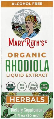 Thumbnail - MaryRuth's, Organic Rhodiola Liquid Extract, flüssiger Bio-Rosenwurzextrakt, 30 ml (1 fl. oz.)