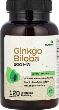 Futurebiotics, Ginkgo Biloba, 120 pflanzliche Kapseln (250 mg pro Kapsel)