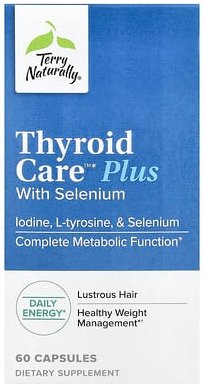 Thumbnail - Terry Naturally, Thyroid Care™ Plus mit Selen, 60 Kapseln