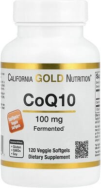 California Gold Nutrition, CoQ10, 100 mg, 120 vegetarische Weichkapseln