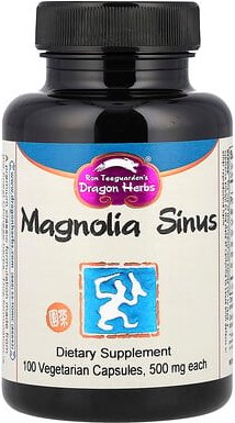 Dragon Herbs, Magnolia Sinus, Magnolie, 100 pflanzliche Kapseln