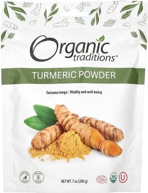 Organic Traditions, Kurkumapulver, 200 g (7 oz.)